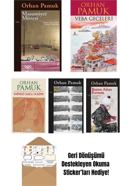 Kayıp Zamanın Izinde Serisi 7 Kitap Marcel Proust + Okuma Sticker'ları