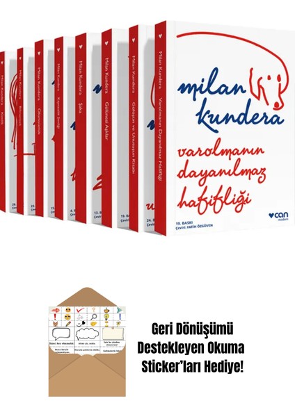Milan Kundera Seti (8 Kitap) + Okuma Sticker'ları