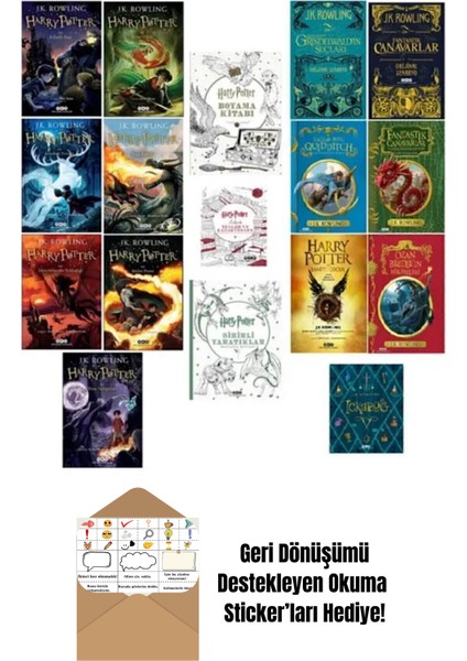 Harry Potter 17'li Set + Okuma Sticker'ları