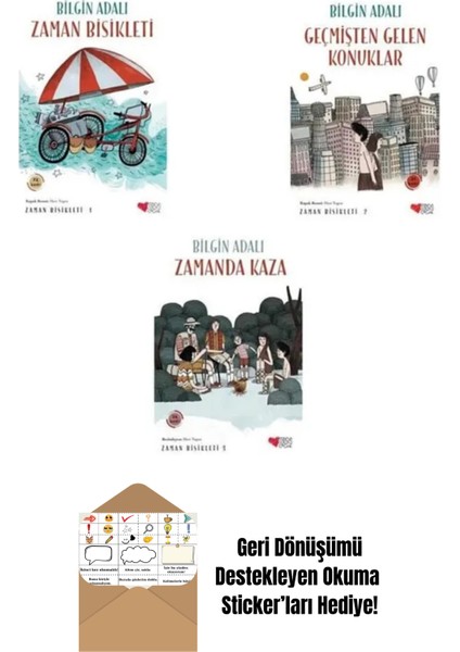 Bilgin Adalı Zaman Bisikleti Seti + Okuma Sticker'ları