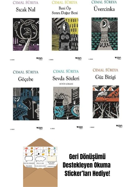 Cemal Süreyya Set (6 Kitap) + Okuma Sticker'ları