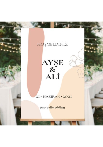 Norm Düğün Salonu Karşılama Panosu