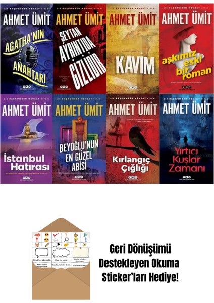 Başkomser Nevzat Serisi 8 Kitap Set + Okuma Sticker'ları