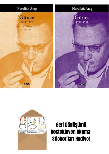Günce 1953-1955 - Günce 1956-1957 / 2 Kitap Takım + Okuma Sticker'ları