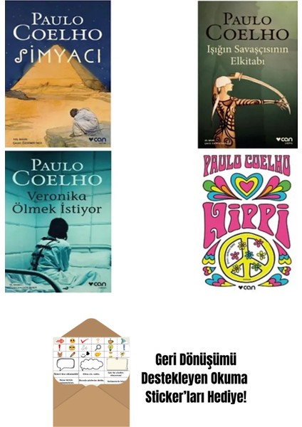Paulo Coelho 4 Kitap Set + Okuma Sticker'ları