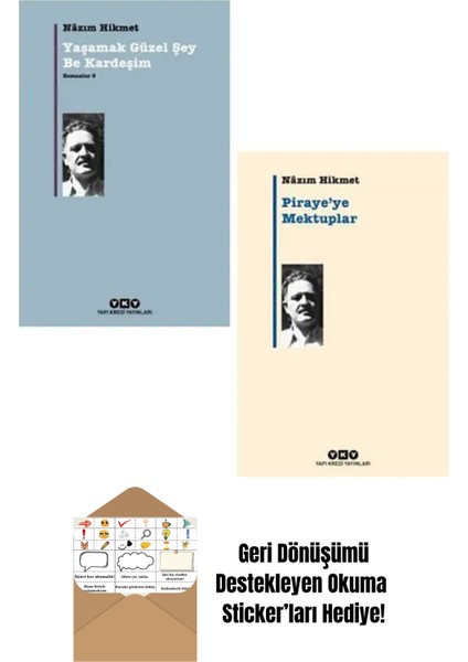Nazım Hikmet 2 Kitap Set + Okuma Sticker'ları