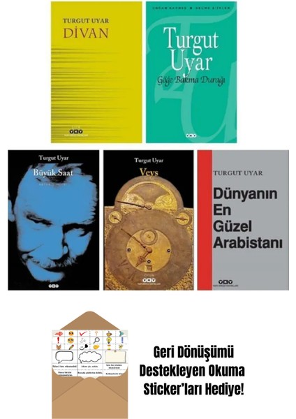 Turgut Uyar Seti 5 Kitap + Okuma Sticker'ları