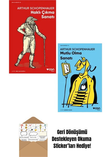 Arthur Schopenhauer 2 Kitap Set + Okuma Sticker'ları