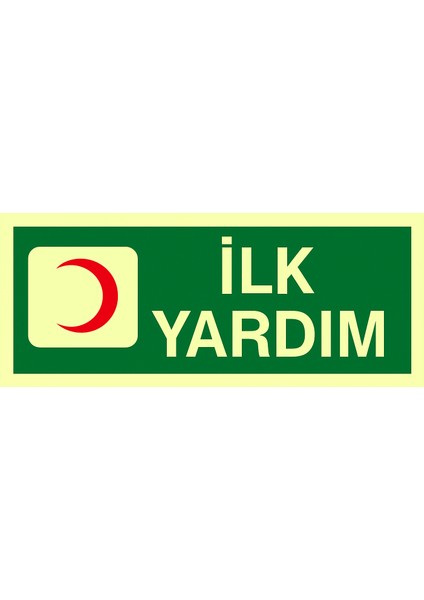 Fosforlu Fotolümen Ilk Yardım Levhası Bant Hediyeli