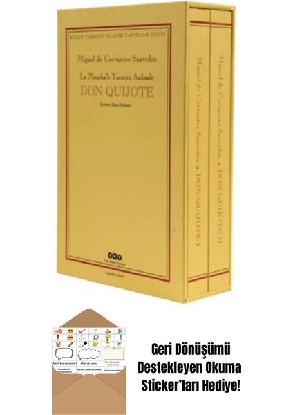 Don Quijote 2 Cilt Takım (Kutulu) + Okuma Sticker'ları
