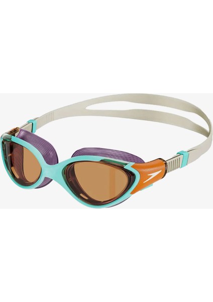 Mavi ve Turuncu Yüzücü Gözlüğü, Suya Dayanıklı, Konforlu ve Şeffaftır