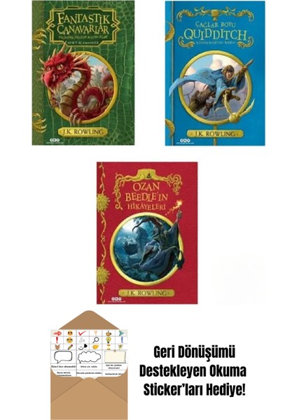 Harry Potter Evreni 5 Kitap Set + Okuma Sticker'ları