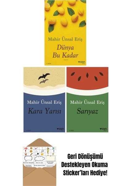 Mahir Ünsal Eriş 3 Kitap Set + Okuma Sticker'ları