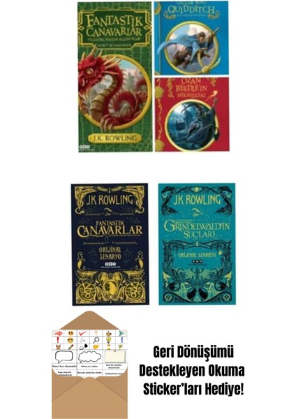 Ozan Beedle'in Öyküleri Fantastik Canavarlar 5 Kitap + Okuma Sticker'ları