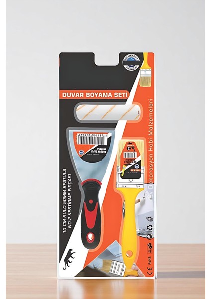 Boyama Seti - Spatula - Kestirme Fırça - 10CM Yedek Rulo 721856