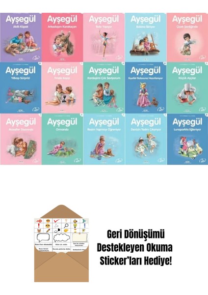 Annemin Çantası + Üç Kedi Bir Dilek 4 Kitap Set + Okuma Sticker'ları