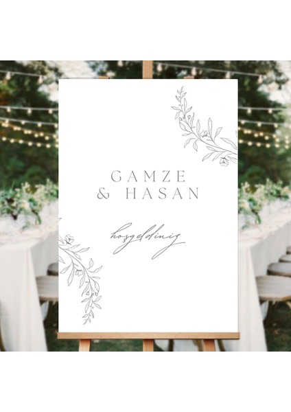 Yasemın Düğün Salonu Karşılama Panosu