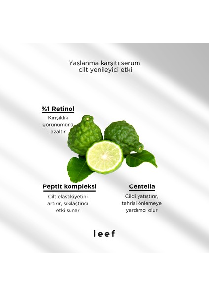 Retinol Peptide Serumu – %1 Retinol, Peptit & Centella, Cilt Sıkılığına Destek