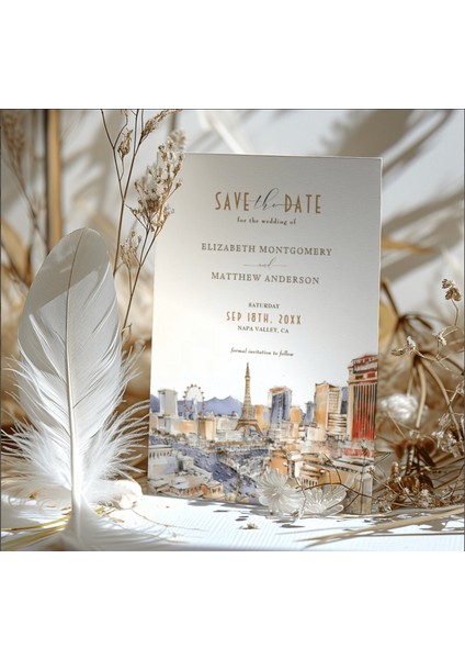 Country Şeffaf Zarflı Düğün Davetiyesi