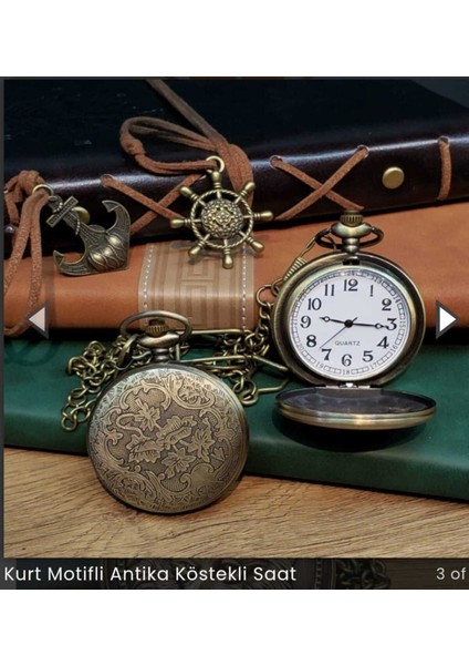 Şık Metal Kartal Temalı Köstekli Saat, Tarzınıza Uygun ve Dayanıklı Tasarım fiyatları