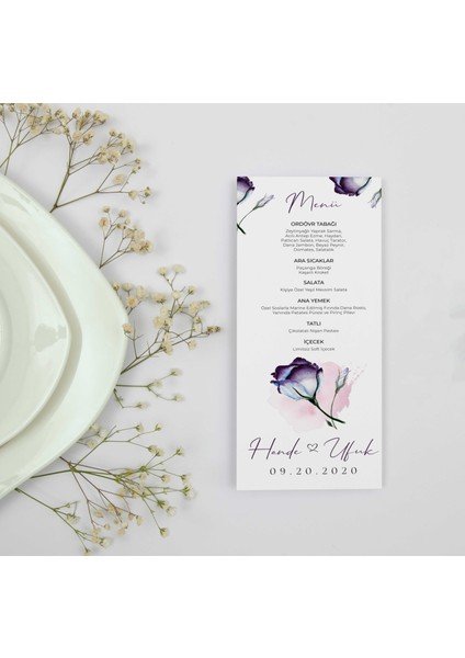 Vıolet Menü Kartı