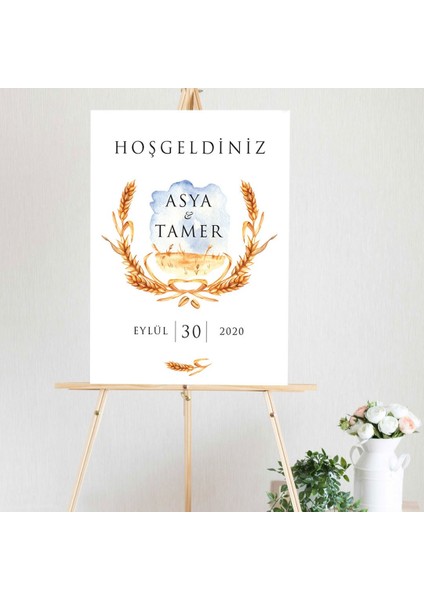 Başak Düğün Salonu Karşılama Panosu