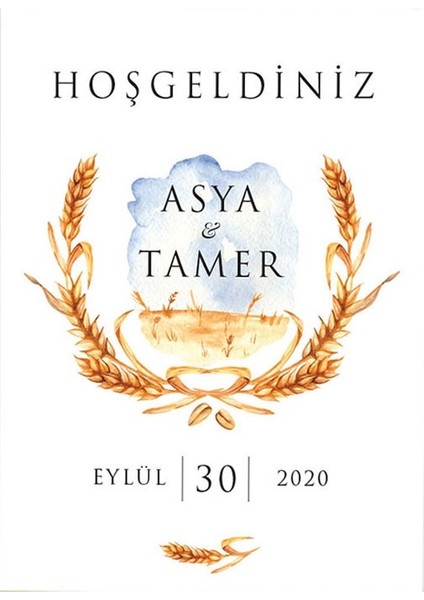 Başak Düğün Salonu Karşılama Panosu fiyatları