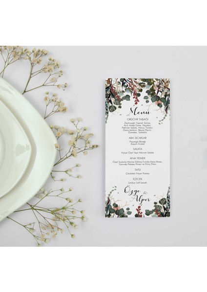 Zümrüt Menü Kartı