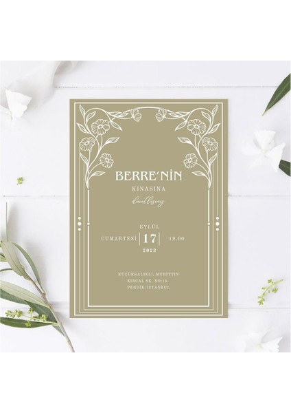 Tımless Elegance Kına Kartı