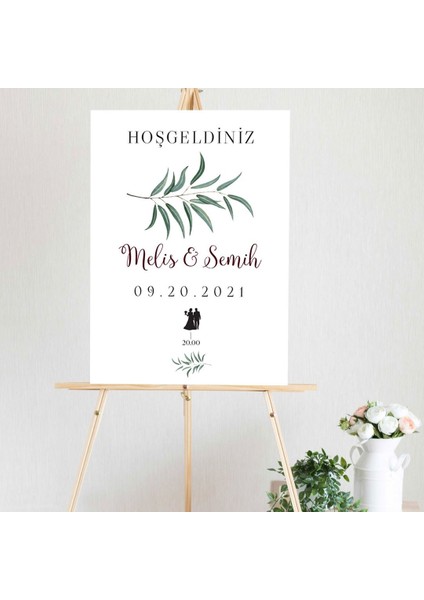 Akasya Düğün Salonu Karşılama Panosu