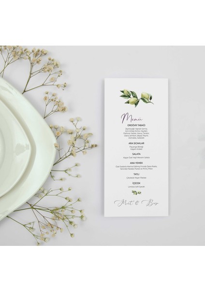 Barış Menü Kartı