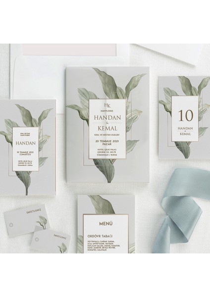 Trend Şeffaf Zarflı Düğün Davetiyesi fiyatları