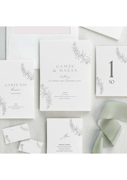 Yasemın Şeffaf Zarflı Düğün Davetiyesi fiyatları