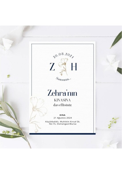 Elegant Kına Kartı