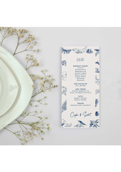 Blue Nostalgıa Menü Kartı