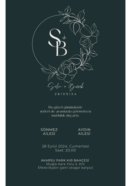 Masal Dıjıtal Düğün Davetiyesi