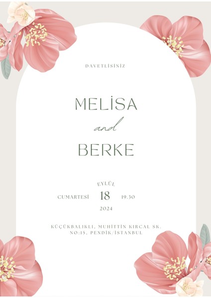 Leylak Büyüsü Dıjıtal Düğün Davetiyesi