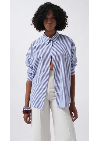 Çizgili Basic Gömlek