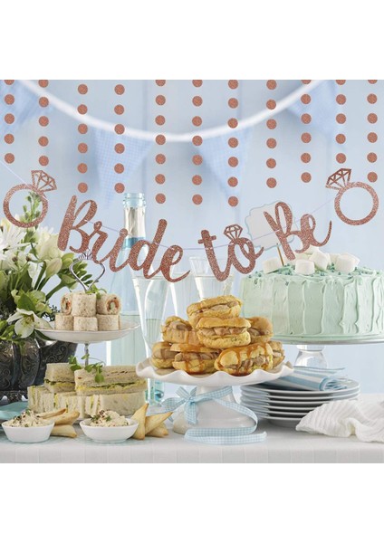 Rose Gold Bride To Be Kaligrafi Banner – Bekarlığa Veda Partisi Için Işıltılı Yazı Afişi fırsatları