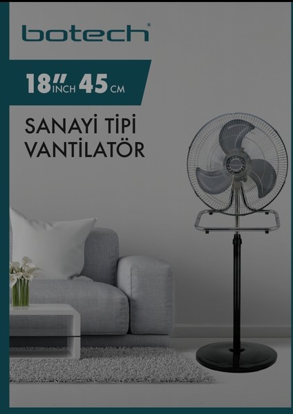 18" Sanayi Tipi Vantilatör