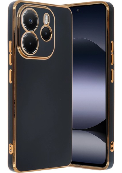 Xiaomi Redmi Note 14 4g Kılıf Volet Silikon - Siyah