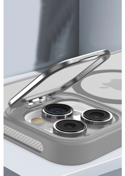 iPhone 14 Kılıf Flet Lens Magsafe Kapak - Siyah fırsatları