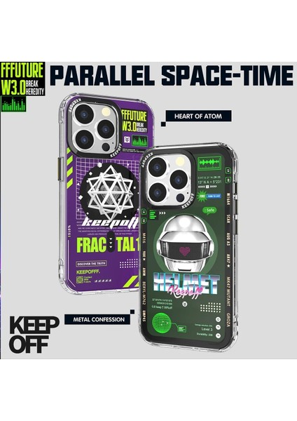 iPhone 15 Pro Parallel Space Time Magsafe Kapak - Metal Confession