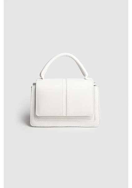 Kadın Jesica Mini Boy El ve Askılı Çanta Beyaz