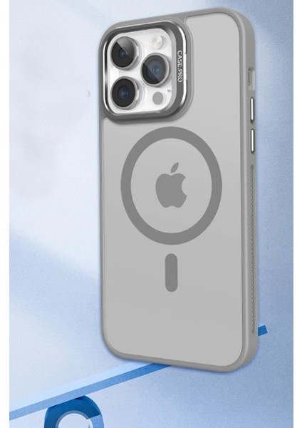 iPhone 14 Kılıf Flet Lens Magsafe Kapak - Lacivert