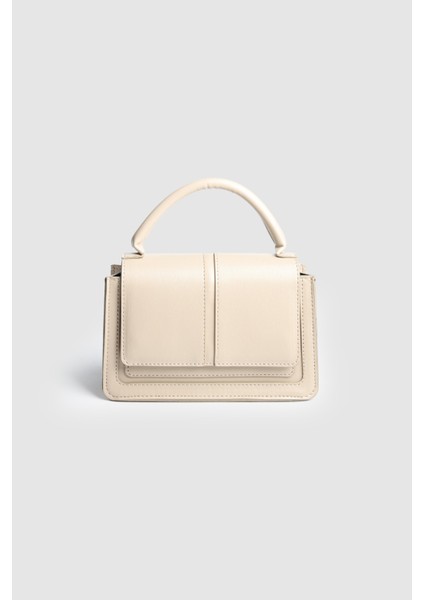 Kadın Jesica Mini Boy El ve Askılı Çanta Vizon