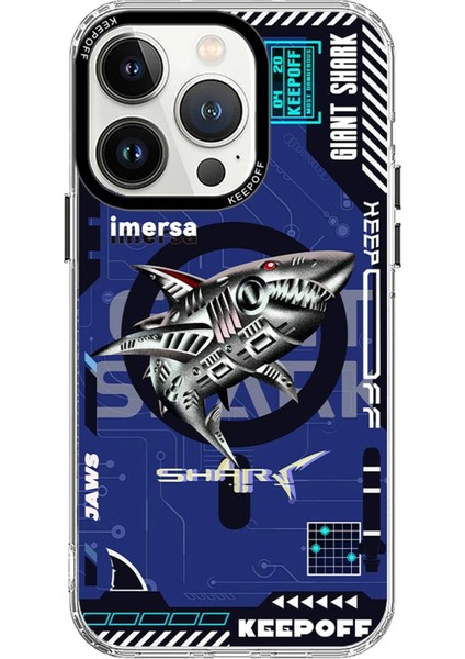 iPhone 15 Pro Max Dna Magsafe Kapak - Men Eating Shark