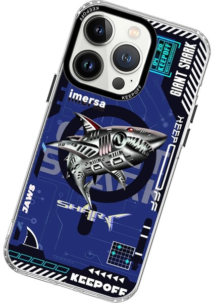 iPhone 15 Pro Max Dna Magsafe Kapak - Men Eating Shark