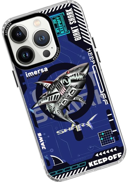iPhone 15 Pro Max Dna Magsafe Kapak - Men Eating Shark