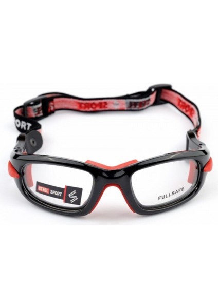 Metalik Siyah ve Kırmızı Pedlerle Sporcu Gözlüğü, Numaralı ve Unisex fiyatları